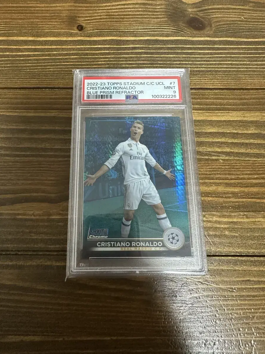 2022-23 탑스 스타디움 C/C UCL 크리스티아누 호날두 PSA9